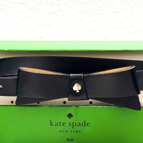 kate spade Black Bow Belt